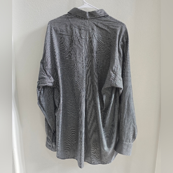 Ike Behar grey long button down long sleeved dress shirt size Large NWT - Picture 2 of 5